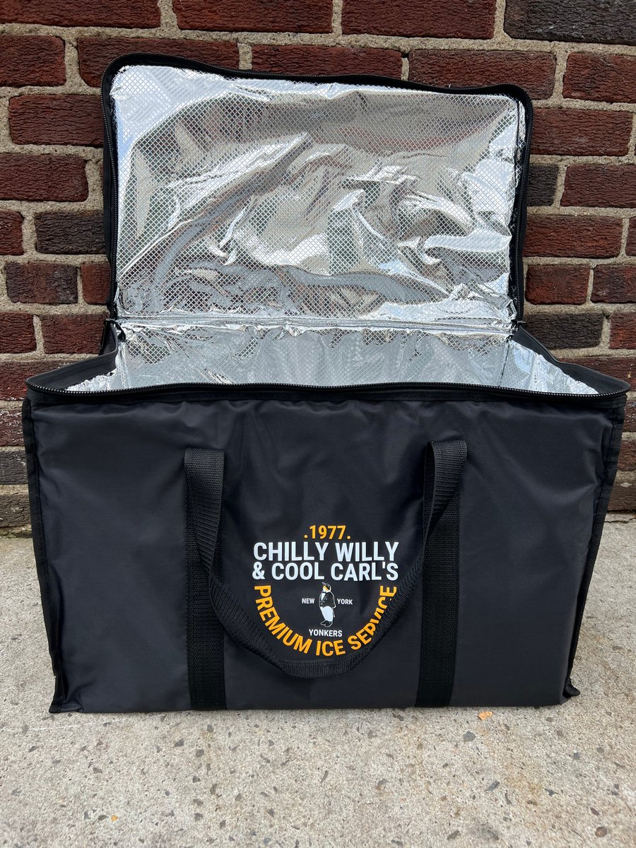 Insulated Bag  Chilly Willy & Cool Carl's Premium Ice Service